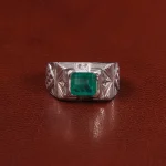 انگشتر زمرد مردانه کد 29152