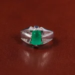 انگشتر زمرد مردانه کد 29155