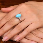 انگشتر فیروزه عجمی زنانه کد 29159