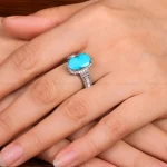 انگشتر فیروزه شجری زنانه کد 29165