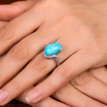 انگشتر فیروزه شجری زنانه کد 29167