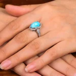انگشتر فیروزه شجری زنانه کد 29180