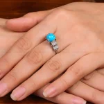 انگشتر فیروزه شجری زنانه کد 29184