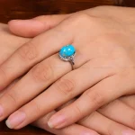 انگشتر فیروزه شجری زنانه کد 29187