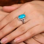 انگشتر فیروزه شجری زنانه کد 29192