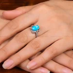 انگشتر فیروزه شجری زنانه کد 29199