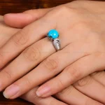 انگشتر فیروزه شجری زنانه کد 29202