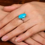 انگشتر فیروزه شجری زنانه کد 29204