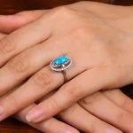 انگشتر فیروزه شجری زنانه کد 29209