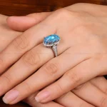 انگشتر فیروزه شجری زنانه کد 29217