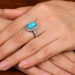 انگشتر فیروزه شجری زنانه کد 29219