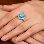 انگشتر فیروزه شجری زنانه کد 29221