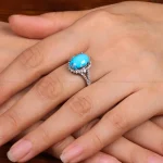 انگشتر فیروزه شجری زنانه کد 29225