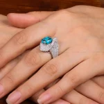 انگشتر فیروزه شجری زنانه کد 29226