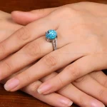 انگشتر فیروزه شجری زنانه کد 29228