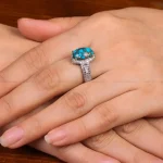 انگشتر فیروزه شجری زنانه کد 29230