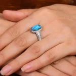 انگشتر فیروزه شجری زنانه کد 29233