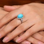 انگشتر فیروزه شجری زنانه کد 29234