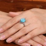 انگشتر فیروزه شجری زنانه کد 29239