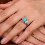 انگشتر فیروزه شجری زنانه کد 29241