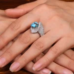 انگشتر فیروزه شجری زنانه کد 29242