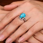 انگشتر فیروزه شجری زنانه کد 29243