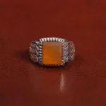 انگشتر عقیق مردانه کد 29264