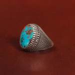 انگشتر فیروزه شجری مردانه کد 28777