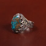 انگشتر فیروزه شجری مردانه کد 28804