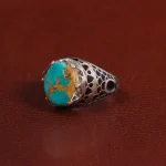 انگشتر فیروزه شجری مردانه کد 28817