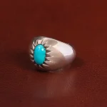 انگشتر فیروزه عجمی مردانه کد 28832