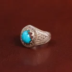 انگشتر فیروزه شجری مردانه کد 28840