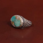 انگشتر فیروزه شجری مردانه کد 28842
