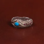 انگشتر فیروزه عجمی مردانه کد 28849