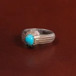 انگشتر فیروزه شجری مردانه کد 28850