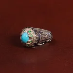 انگشتر فیروزه عجمی مردانه کد 28865
