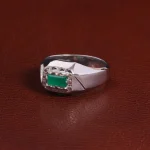 انگشتر زمرد مردانه کد 28871