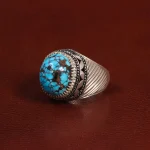 انگشتر فیروزه شجری مردانه کد 28939