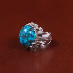 انگشتر فیروزه شجری مردانه کد 29138