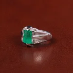 انگشتر زمرد مردانه کد 29155