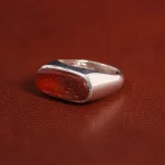 انگشتر عقیق مردانه کد 29253