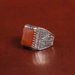 انگشتر عقیق مردانه کد 29262