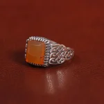 انگشتر عقیق مردانه کد 29264