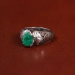 انگشتر زمرد مردانه کد 29359