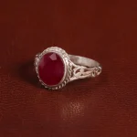 انگشتر طرح یاقوت سرخ مردانه کد 29462