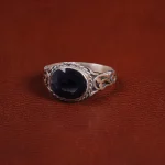 انگشتر یاقوت کبود مردانه کد 29467