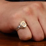 انگشتر نقره مردانه کد 28901
