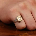 انگشتر نقره مردانه کد 28902