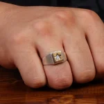 انگشتر نقره مردانه کد 28903