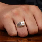 انگشتر نقره مردانه کد 28904